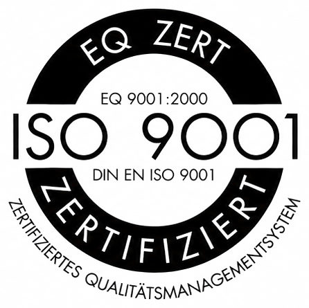 Zertifikat EQ ZERT DIN EN ISO 9001 zertifiziertes Qualitätsmanagementsystem
