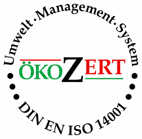 Zertifikat DIN EN ISO 14001 Umwelt-Management-System (ÖKO ZERT)